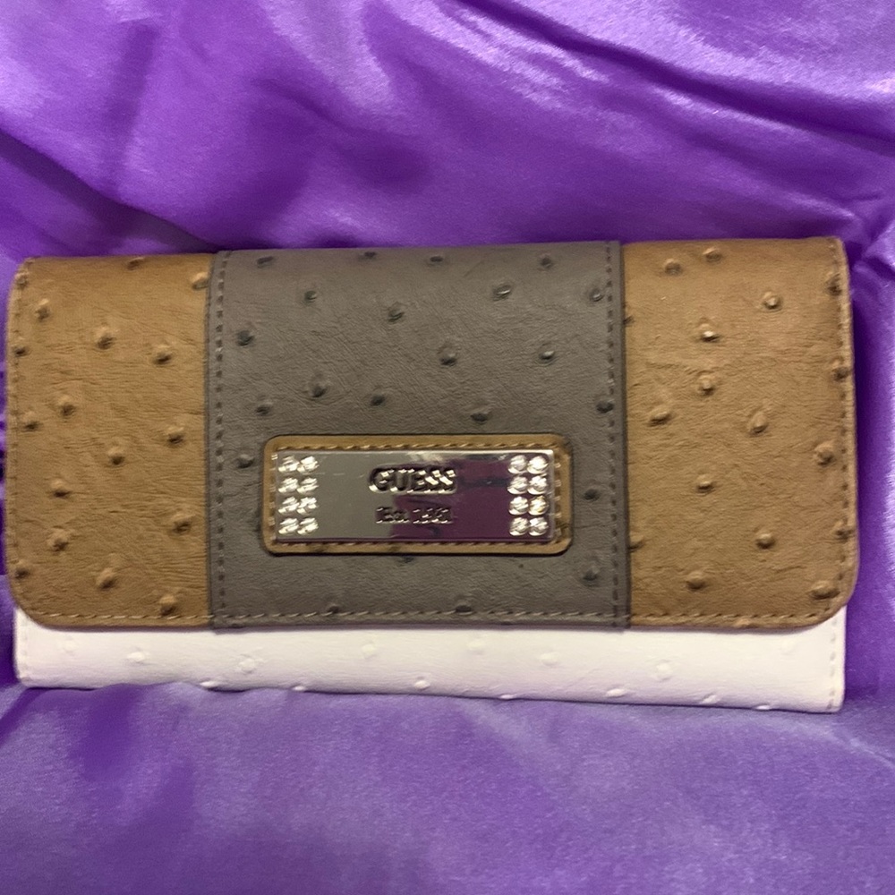Classic Guess Wallet With Rhinestone